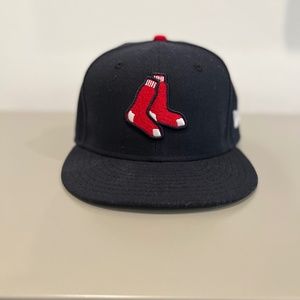 Men's Boston Red Sox New Era Navy Alternate Authentic Collection On-Field  7 1/8